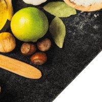 Berkfield Home Kitchen Rug Washable Spices 60x180 cm Velvet in Black
