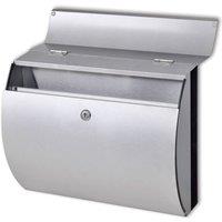 Berkfield Home Stainless Steel Mailbox in Silver