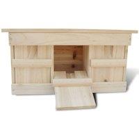 Berkfield Home Sparrow Houses 2 pcs Wood 44x15.5x21.5 cm in Natural