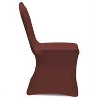 Berkfield Home Stretch Chair Cover 4 pcs Brown