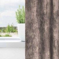 Berkfield Home Grommet Curtains Cappuccino Polyester 140 x 175 cm in Brown