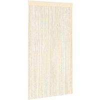 Berkfield Home String Curtains 2 pcs 100x250 cm Cream