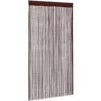 Berkfield Home String Curtains 2 pcs 140x250 cm Brown