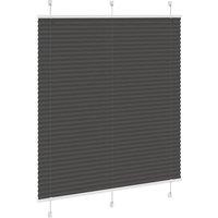 Berkfield Home Pleated Blind Black 120x150 cm Fabric Width 119.4 cm Polyester
