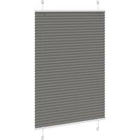 Berkfield Home Pleated Blind Anthracite 90x100 cm Fabric Width 89.4 cm Polyester in Dark Grey