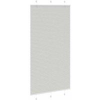 Berkfield Home Pleated Blind Light Grey 110x200 cm Fabric Width 109.4 cm Polyester