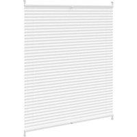 Berkfield Home Plisse Blind 110x100cm White Pleated Blind | Size: 110x100 cm