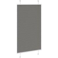 Berkfield Home Pleated Blind Anthracite 80x100 cm Fabric Width 79.4 cm Polyester in Grey