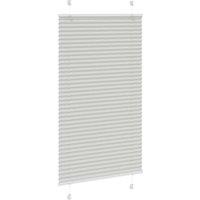Berkfield Home Pleated Blind Light Grey 75x100 cm Fabric Width 74.4 cm Polyester