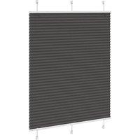 Berkfield Home Pleated Blind Black 105x150 cm Fabric Width 104.4 cm Polyester