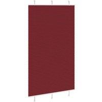 Berkfield Home Pleated Blind Bordeaux Red 115x200 cm Fabric Width 114.4 cm Polyester