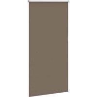 Berkfield Home Roller Blind Blackout Coffee 70x130 cm Fabric Width 65.7 cm Polyester in Brown