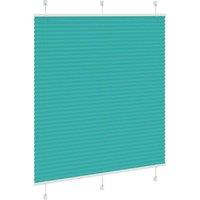 Berkfield Home Pleated Blind Petrol Green 120x100 cm Fabric Width 119.4 cm Polyester in Turquoise