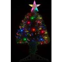 Berkfield Home Pre-lit Christmas Tree with Stand 64 cm Fibre Optic in Green