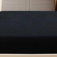 Berkfield Home Jersey Fitted Sheets 2 pcs Black 180x200 cm Cotton