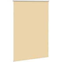 Berkfield Home Roller Blind Blackout Beige 115x150 cm Fabric Width 110.7 cm Polyester