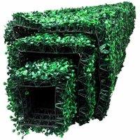 Berkfield Home Set of 3 Artificial Boxwood Pyramid Topiary in Green