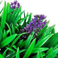 Berkfield Home Set of 2 Artificial Boxwood Ball with Lavender 30 cm in Green
