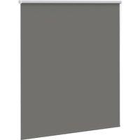 Berkfield Home Roller Blind Blackout Grey 135x150 cm Fabric Width 131.6 cm Polyester