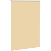 Berkfield Home Roller Blind Blackout Beige 95x130 cm Fabric Width 90.7 cm Polyester