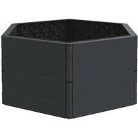Berkfield Home Garden Planters 2 pcs Anthracite PP in Black