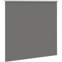 Berkfield Home Roller Blind Blackout Grey 145x150 cm Fabric Width 141.6 cm Polyester