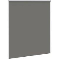 Berkfield Home Roller Blind Blackout Grey 120x175 cm Fabric Width 116.6 cm Polyester