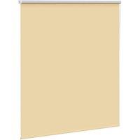 Berkfield Home Roller Blind Blackout Beige 130x130 cm Fabric Width 126.6 cm Polyester