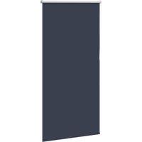 Berkfield Home Roller Blind Blackout Marine 75x130 cm Fabric Width 70.7 cm Polyester in Navy