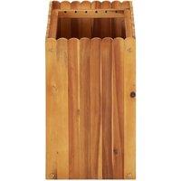 Berkfield Home Garden Raised Bed 50x30x50 cm Solid Acacia Wood in Brown | Size: 50 x 30 x 50 cm