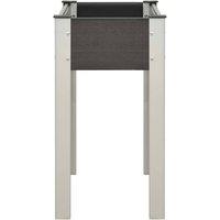 Berkfield Home Garden Raised Bed 75x40x75 cm WPC Grey | Size: 75 x 40 x 75 cm