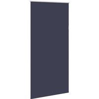 Berkfield Home Roller Blind Blackout Coffee 120x130 cm Fabric Width 116.6 cm Pol in Blue