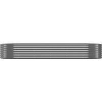 Berkfield Home Garden Raised Bed Powder-coated Steel 249x100x36 cm Anthracite in Dark Grey | Size: 249 x 100 x 36 cm