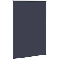 Berkfield Home Roller Blind Blackout Marine 130x175 cm Fabric Width 126.6 cm Pol in Blue