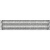 Berkfield Home Garden Raised Bed Powder-coated Steel 332x40x68 cm Silver | Size: 332 x 40 x 68 cm