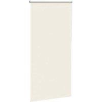 Berkfield Home Roller Blind Blackout Coffee 160x150 cm Fabric Width 156.6 cm Pol in Off-White