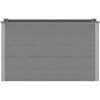 Berkfield Home Garden Raised Bed WPC 150x50x91 cm Grey | Size: 150 x 50 x 91 cm