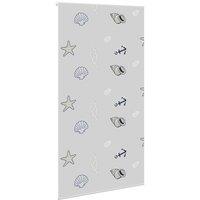 Berkfield Home Shower Roller Blind 130x240 cm Fabric Width 126 cm in Grey