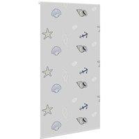 Berkfield Home Shower Roller Blind 120x240 cm Fabric Width 116 cm in Grey