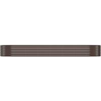 Berkfield Home Garden Raised Bed Powder-coated Steel 322x100x36 cm Brown | Size: 322 x 100 x 36 cm
