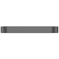 Berkfield Home Garden Raised Bed Powder-coated Steel 322x100x36 cm Anthracite in Charcoal | Size: 322 x 100 x 36 cm