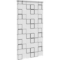 Berkfield Home Shower Roller Blind with Cassette 130x240 cm Fabric Width 126 cm in White