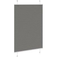 Berkfield Home Pleated Blind Anthracite 100x100 cm Fabric Width 99.4 cm Polyester in Dark Grey