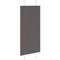 Berkfield Home Pleated Blind Black 65x100 cm Fabric Width 64.4 cm Polyester in Dark Grey