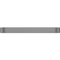 Berkfield Home Garden Raised Bed Powder-coated Steel 396x100x36 cm Anthracite in Dark Grey | Size: 396 x 100 x 36 cm