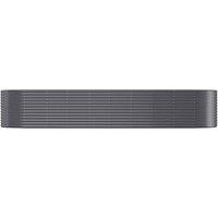 Berkfield Home Garden Raised Bed Powder-coated Steel 396x100x68 cm Anthracite in Dark Grey | Size: 396 x 100 x 68 cm