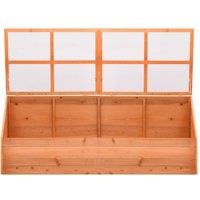 Berkfield Home Greenhouse Wood 180x57x62 cm in Brown | Size: 180 x 57 x 62 cm