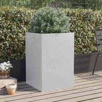 Berkfield Home Planter Silver 52x48x75 cm Galvanised Steel | Size: 52 x 48 x 75 cm