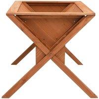 Berkfield Home Planter 90x55x56 cm Firwood in Brown | Size: 90 x 55 x 56 cm