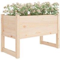 Berkfield Home Planter 78x40x52 cm Solid Wood Pine in Natural | Size: 78 x 40 x 52 cm